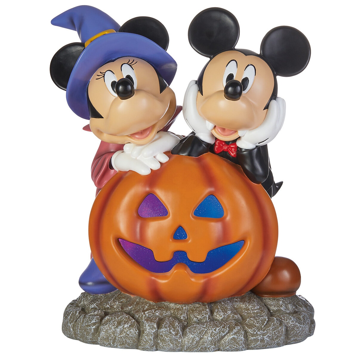 21 Inch Halloween Mickey and Minnie Pumpkin with lights and Music