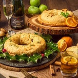 Sausage Roll Wreaths on Table