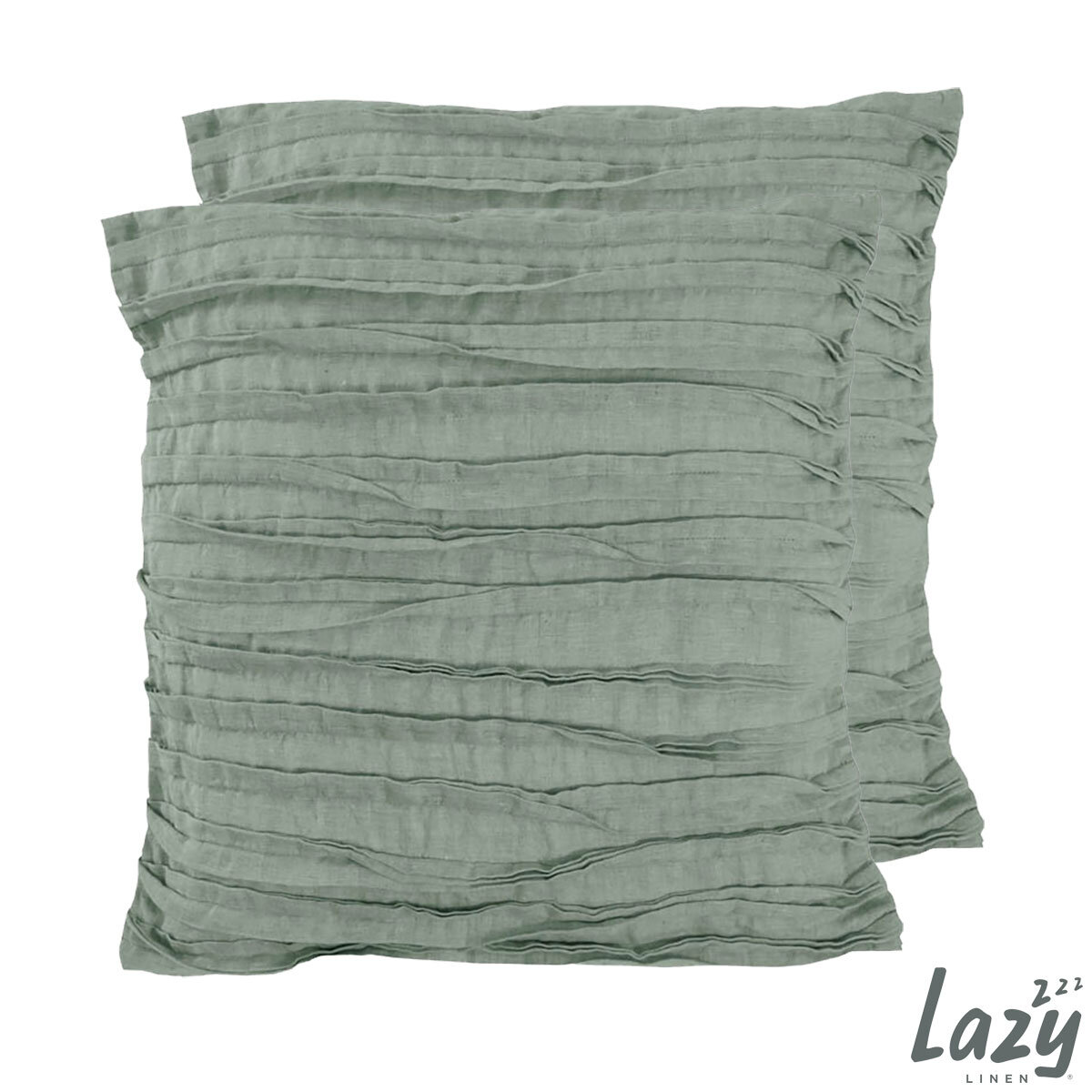 Lazy Linen 100% Washed Linen Cushion 2 Pack in 6 Colours