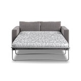 Oxford Grey Fabric Convertible Sofa Bed