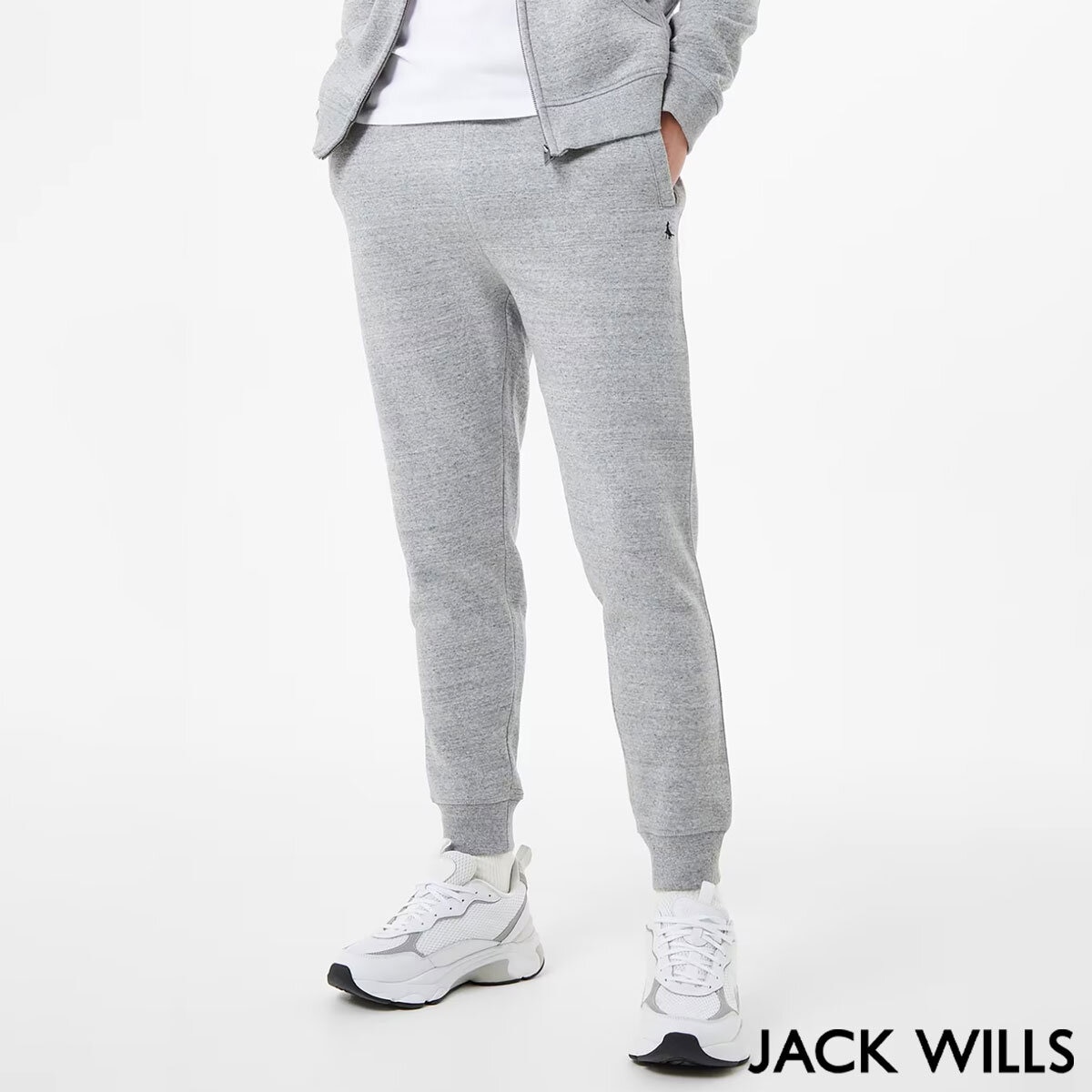 Jack Wills Mens Logo Jogger in Grey Large Costco UK