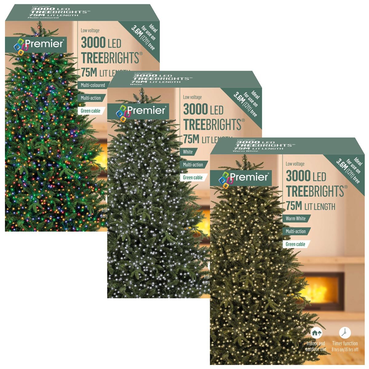 White Treebrights Christmas Tree Lights - Buy White Treebrights - Status  Christmas