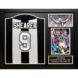 Alan Shearer Signed Framed Newcastle United Football Shirt