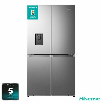 Hisense RQ758N4SWSE, Pureflat Multidoor Fridge Freezer, E Rated in Silver Hisense RQ758N4SWSE, Pureflat Multidoor Fridge Freezer, E Rated in Silver