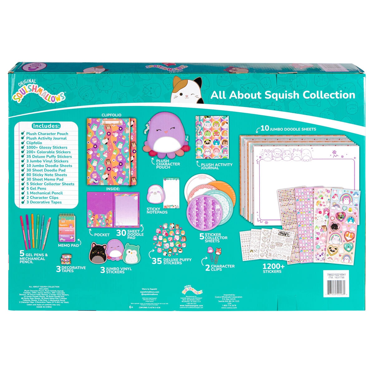 Buy  Squishmallow Activity Set Octopus Back of Box Image at Costco.co.uk