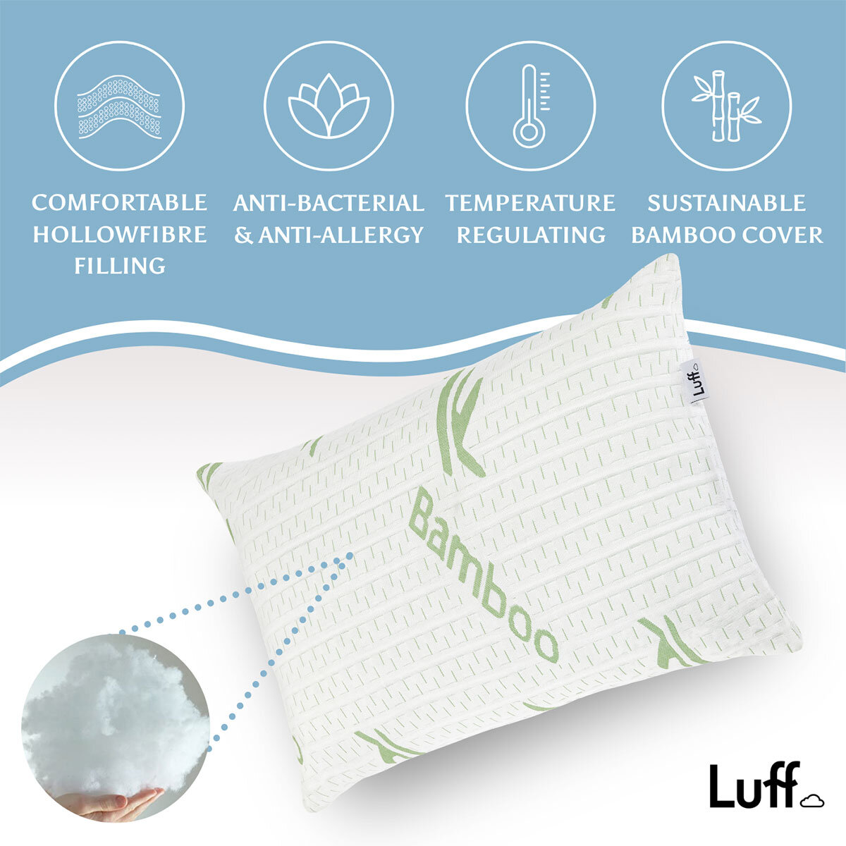 Luff Bamboo Forest Hollowfibre Pillow