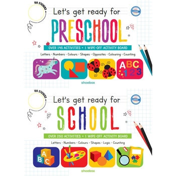 Let's Get Ready for School or Pre-School Giant Pad: 2 Options