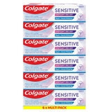 Colgate Sensitive Instant Relief Toothpaste, 6 x 75ml