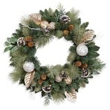 buy 24" Unlit Wreath Close Up Image at costco.co.uk