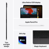 Apple iPad Pro 7th Gen 2024, 13 Inch, WiFi 512GB in Space Black, MVX43NF/A
