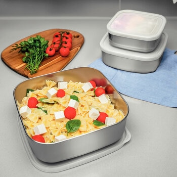 Tramontina Stainless Steel Food Storage set, 3 Piece Tramontina Stainless Steel Food Storage set, 3 Piece