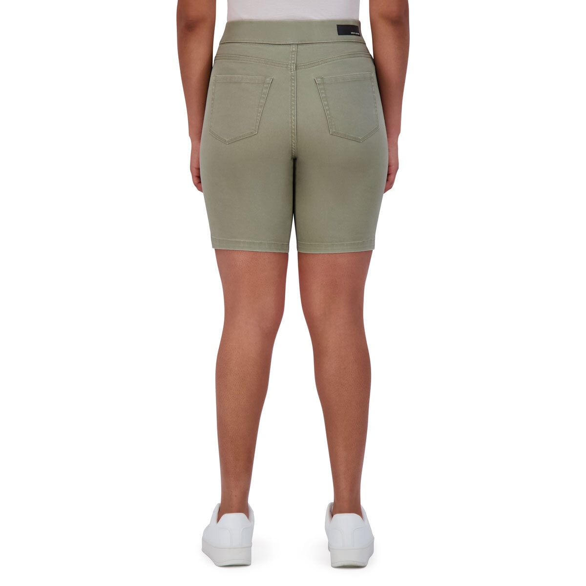 DKNY Ladies Pull On Short in Olive