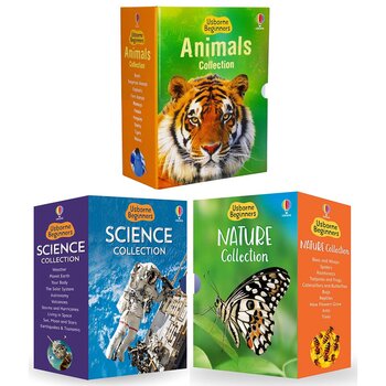 Usborne Beginners Boxset in 3 Options: Animals, Nature, or Science