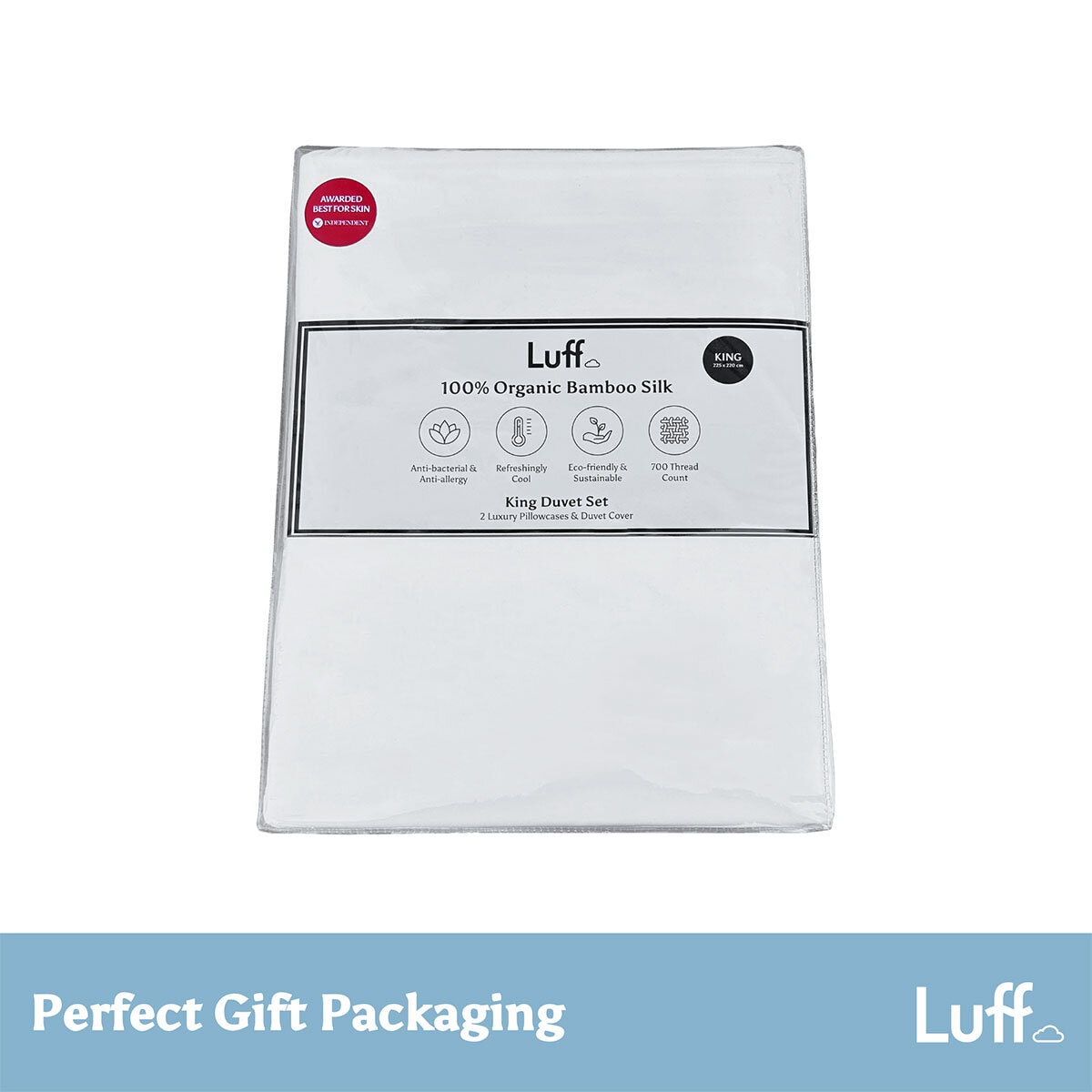 Luff 700 Thread Count 100% Organic Bamboo Duvet Set