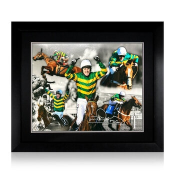 AP McCoy Signed Montage Framed Image