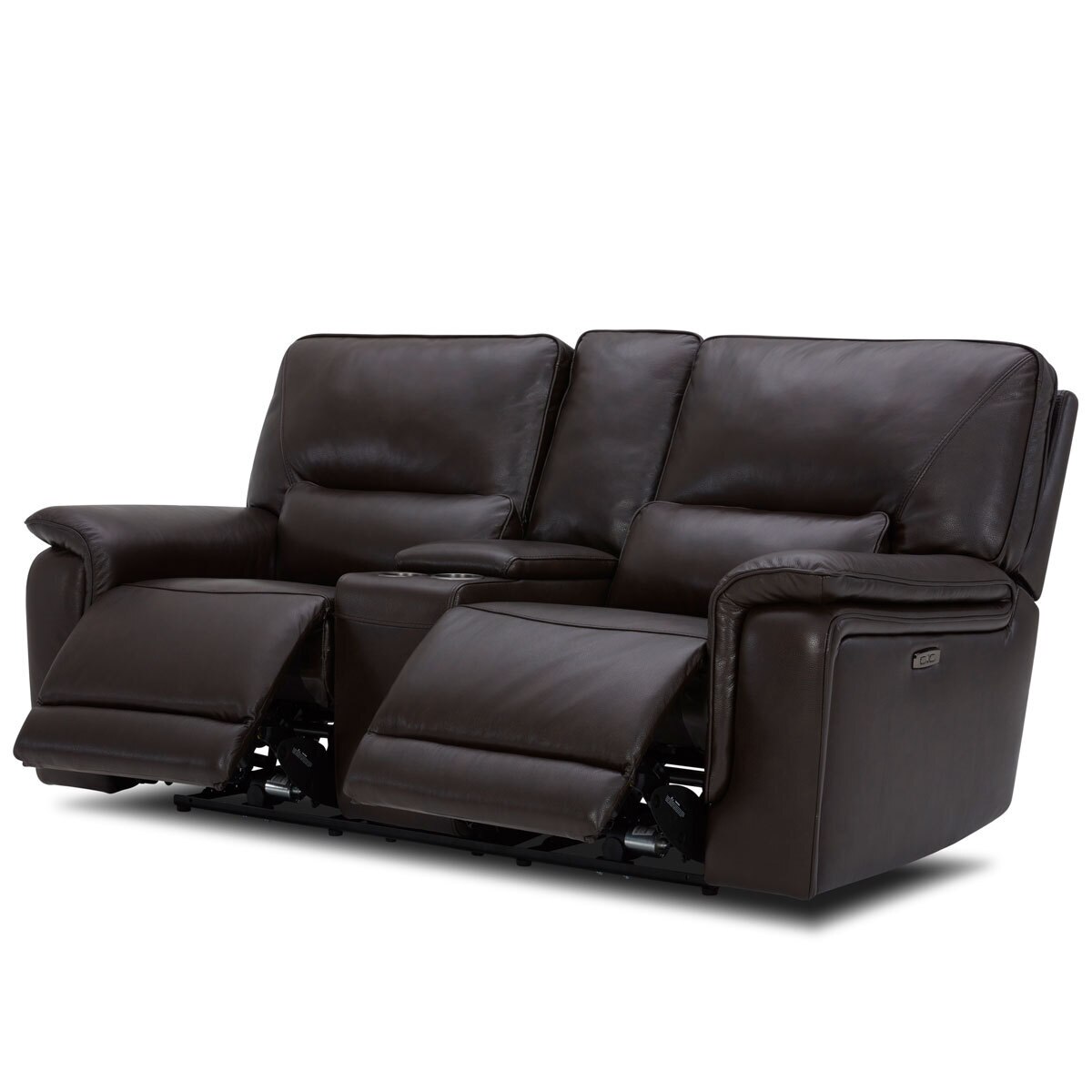 Kuka Kmc.729 Brown 2 Seater Power Recliner Sofa With Power Headrest 