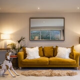 Naturally Sheepskin Double Rug on the floor