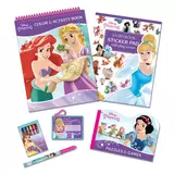 3 Disney Princess Story Books & Activity Case