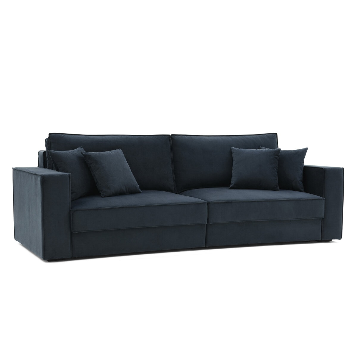 Coddle Infinity Navy Velvet Convertible Sofa Bed