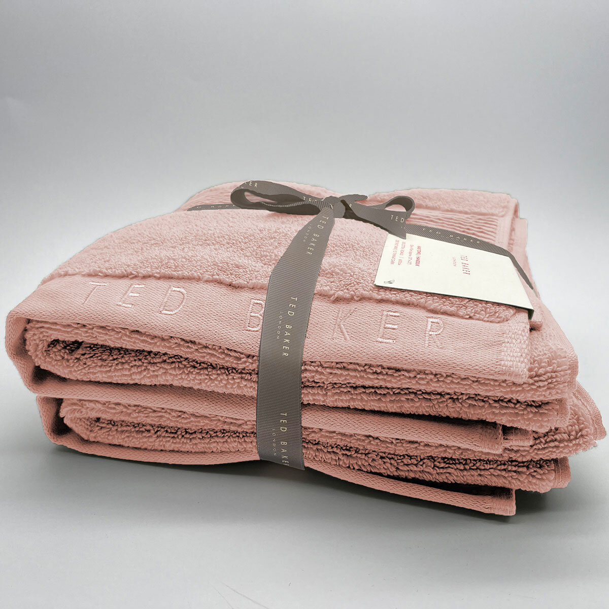 Ted Baker Hand Towels 2 Pack in Blush Pink, 50 x 90 cm