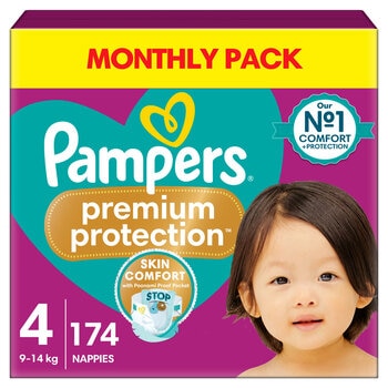 Pampers Premium Protection, Size 4, 174 Pack Pampers Premium Protection, Size 4, 174 Pack
