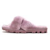 Kirkland Signature Ladies Shearling Slider Slipper in Purple