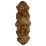 Naturally Sheepskin Double Rug in Bronze close up