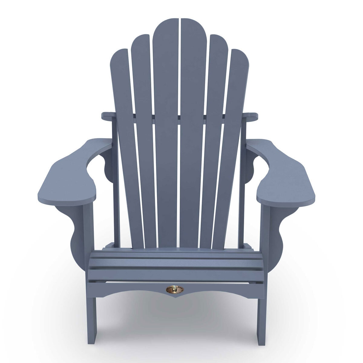 Leisure Line Adirondack Faux Wood Garden Chair in Grey