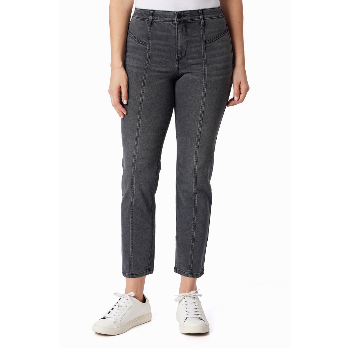 Briggs Ladies Mid Rise Stretch Jean in Black