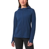 Mondetta Ladies Hooded Running Jacket in Blue