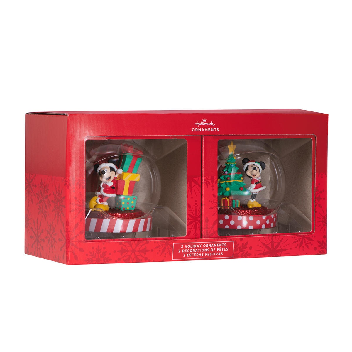 Buy Mickey & Minnie Globe Ornaments Set of 2 Box Image at Costco.co.uk