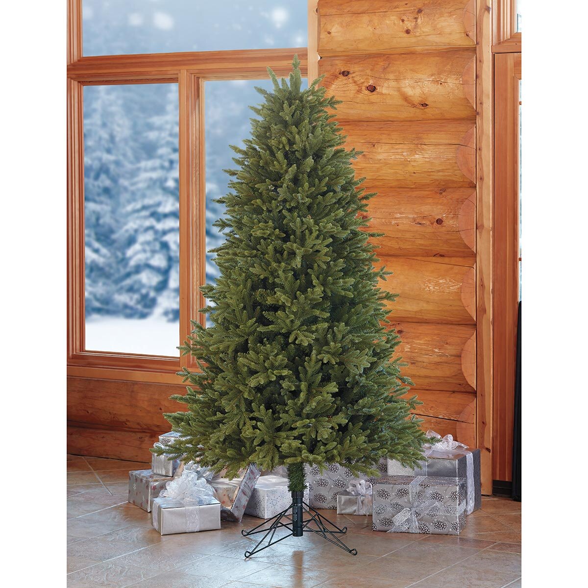 Buy 6.5ft Unlit Aspen Christmas Tree Lifestyle image at costco.co.uk