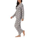 DKNY Notch Collar Pyjama Set in Grey, Medium, Costco UK