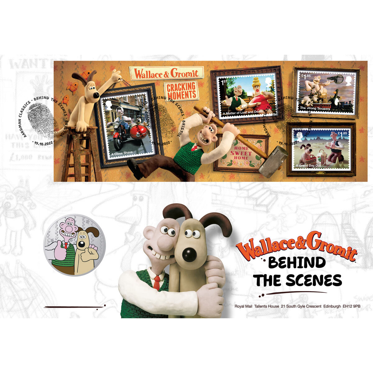 Buy Aardman Classic Silver Plated Medal Cover Envolope Image at Costco.co.uk