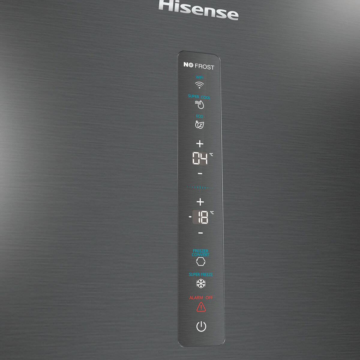 Hisense RB470N4SFC Fridge Freezer in Black