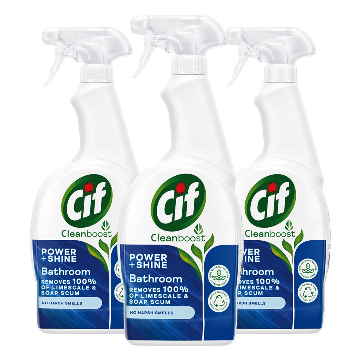 Cif Power and Shine Bathroom Spray, 3 x 700ml