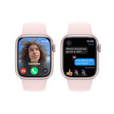 Buy Apple Watch Series 9 GPS, 41mm Pink Aluminium Case with Light Pink Sport Band - S/M, MR933QA/A