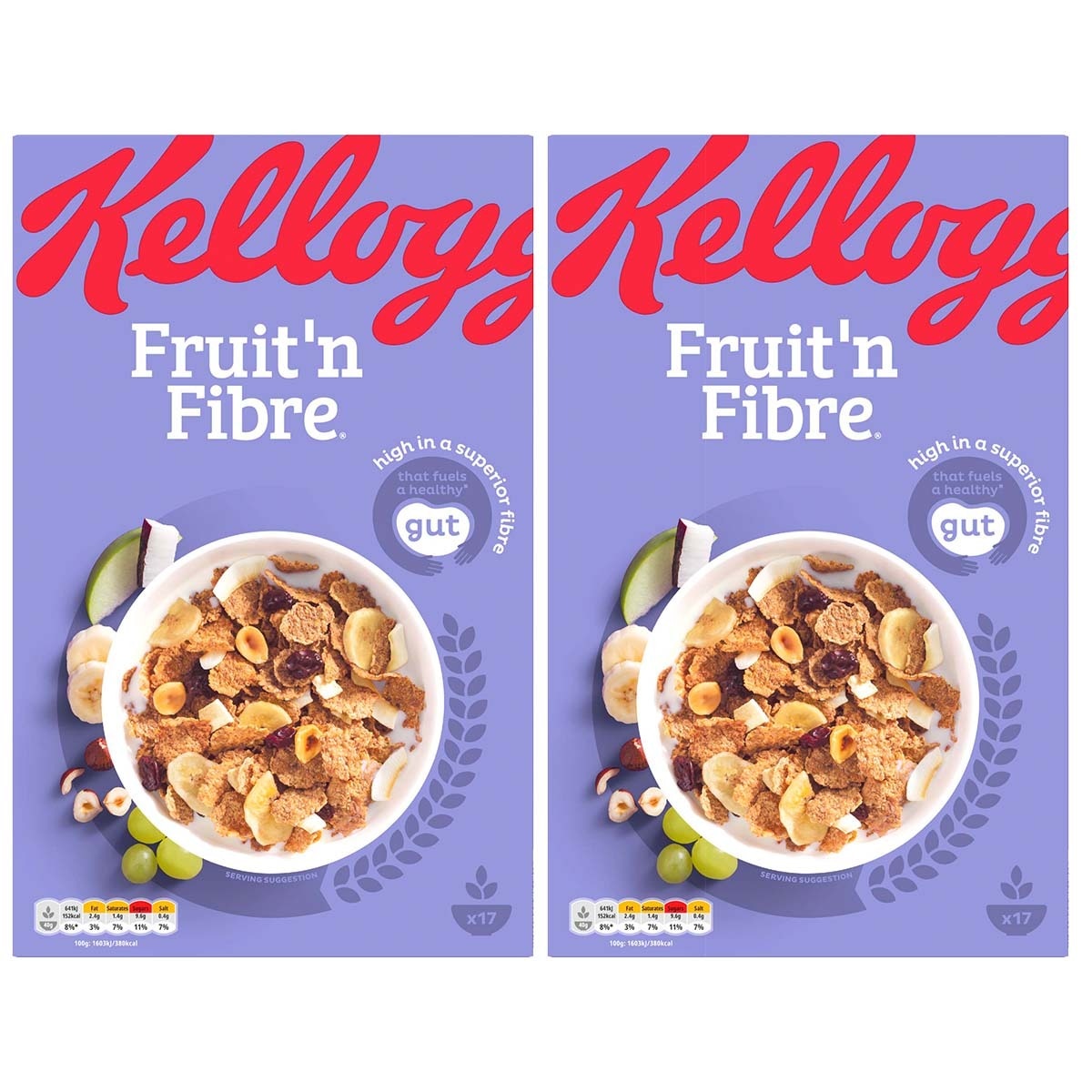 Kellogg's Fruit 'N Fibre, 2 x 700g