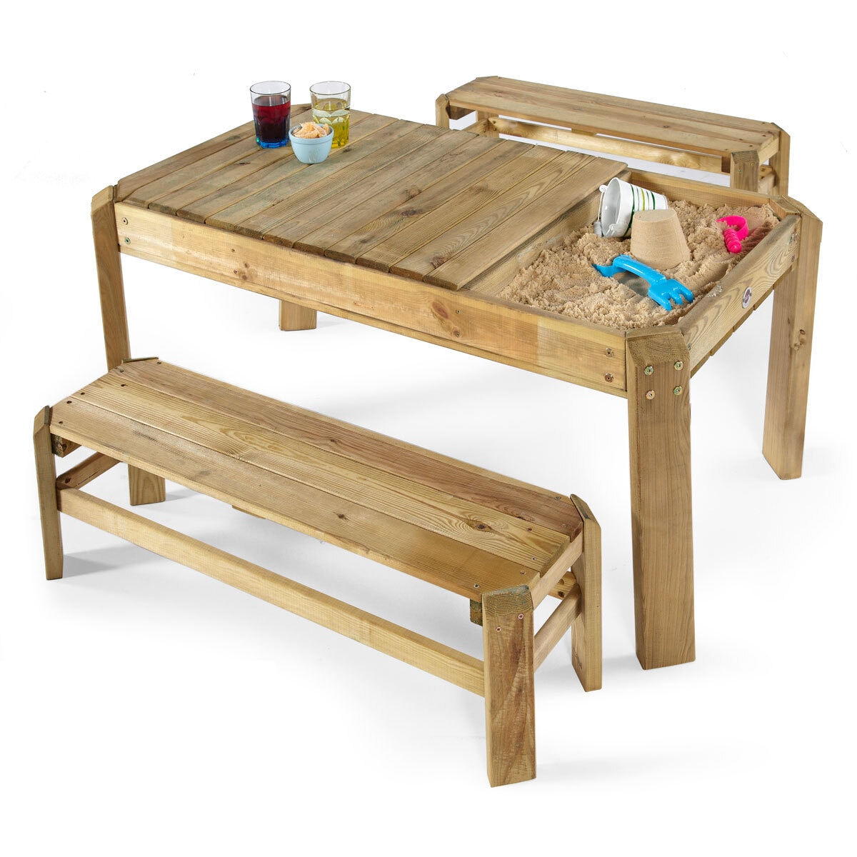 Plum Wooden Activity Table and Benches (3+ Years)