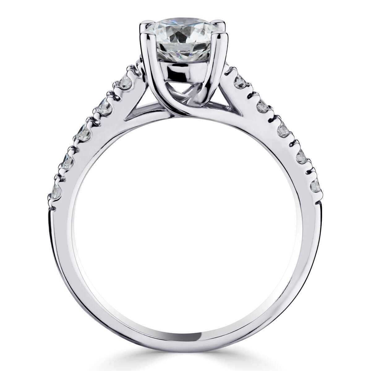 1.25ctw Round Brilliant Cut Diamond Ring, 18ct White Gold