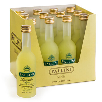Pallini Limoncello Lemon Liqueur Miniatures, 12 x 5cl
