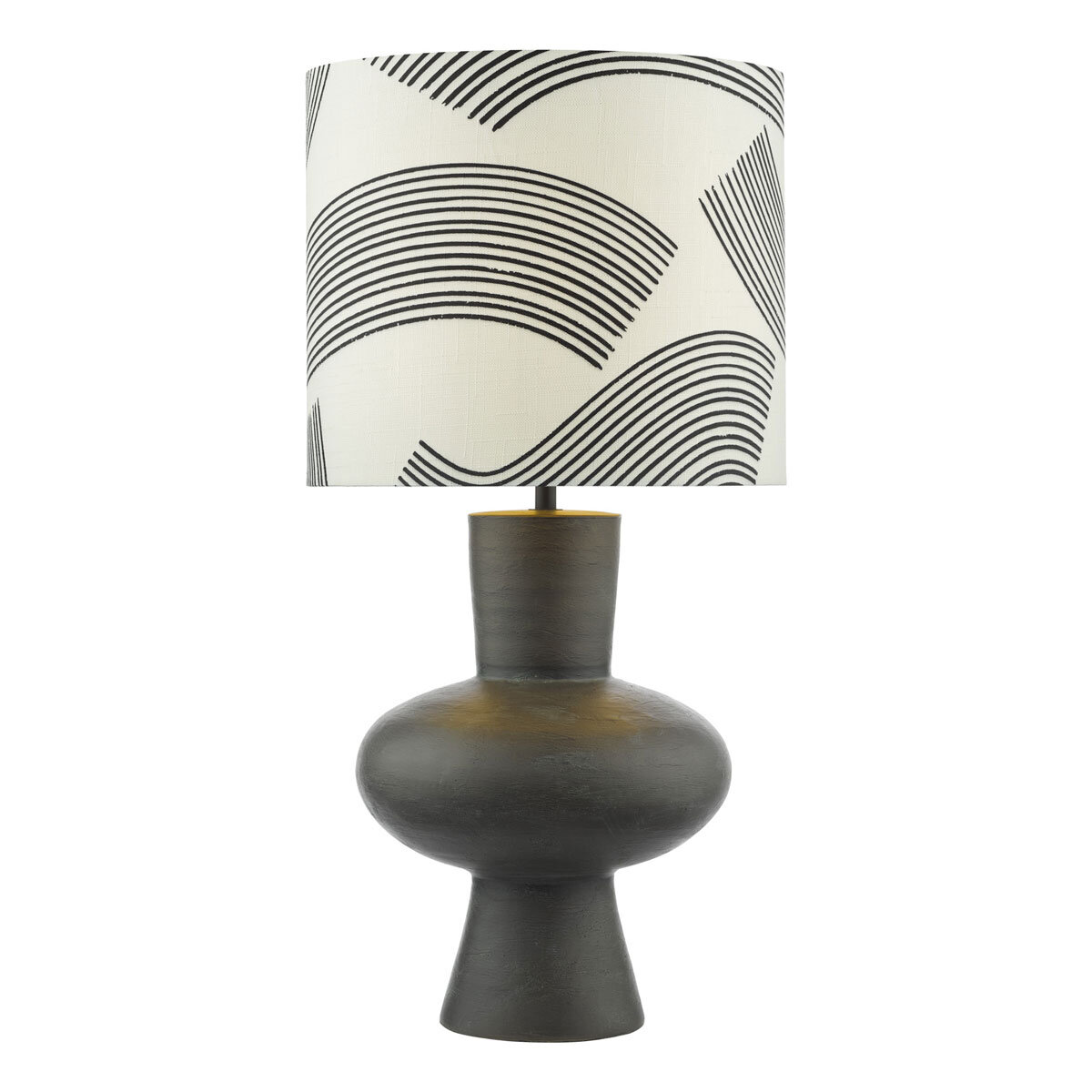 Miho Black/Bronze Table Lamp With Shade