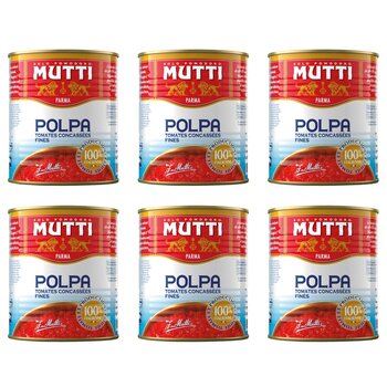 Mutti Polpa Chopped Tomatoes, 6 x 790g