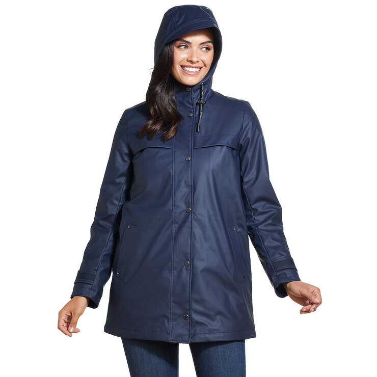 Weatherproof Women's Slicker Jacket in Navy, Medium | Costco UK