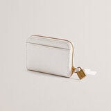 Ted Baker Wesmin Padlock Small Leather Purse in White