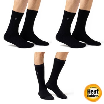 Heat Holders Men's Lite Thermal Socks, 3 Pack