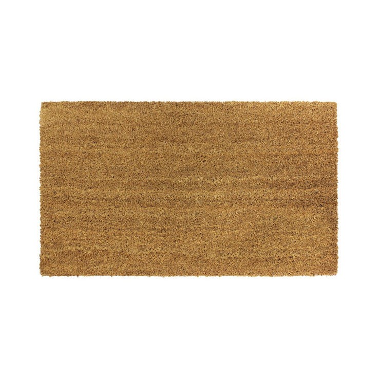 Jvl Manor Natural Coir Latex Backed Door Mat 40 X 70cm 2 Pack