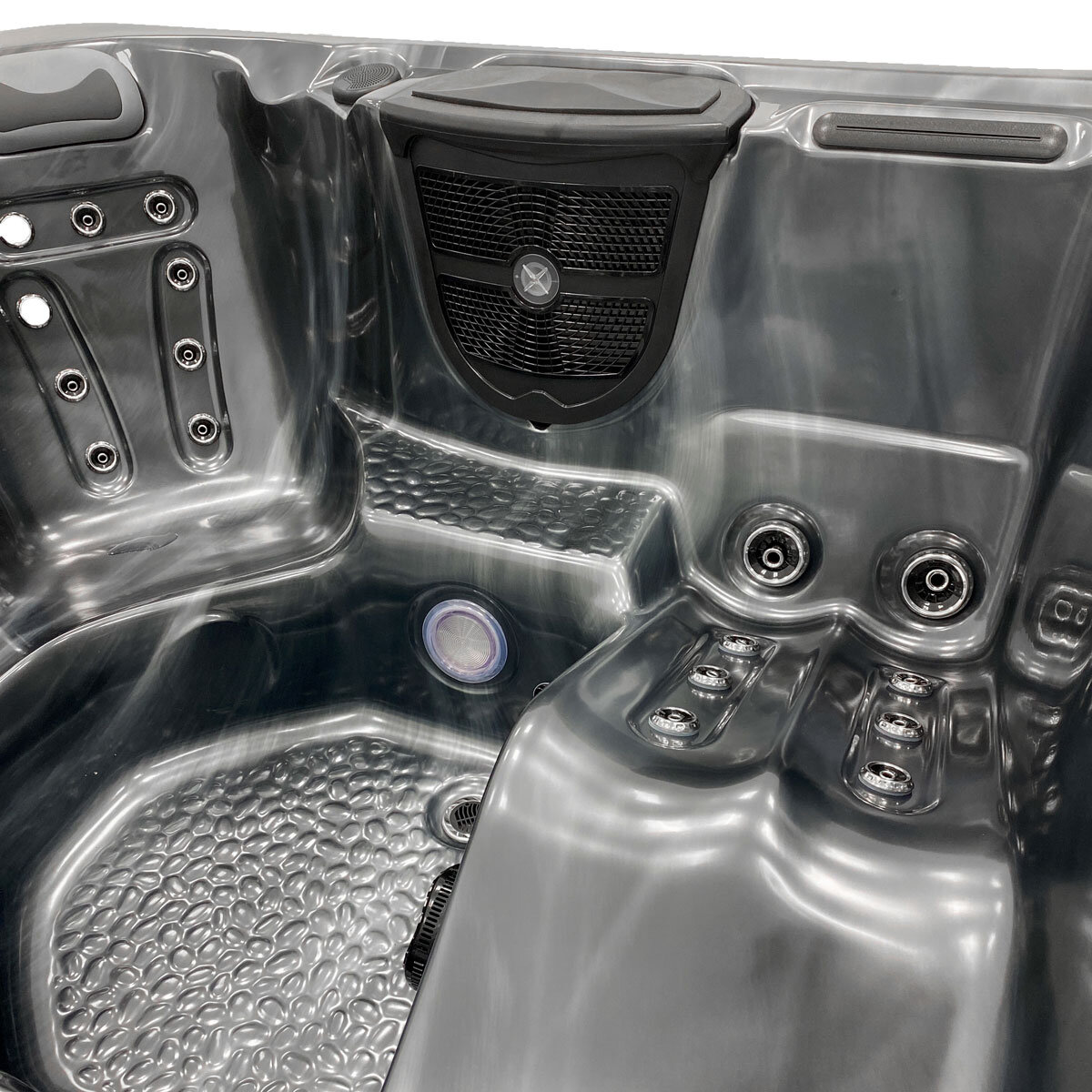 Miami Spas Monterey 34-Jet 5 Person Hot Tub in Midnight Opal - Delivered and Installed