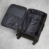 Rock Paris 3 Piece Softside Luggage Set in Black