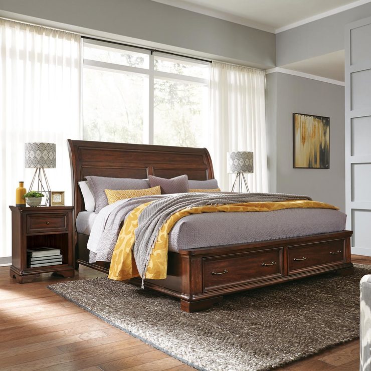 Universal Broadmoore Crosby King Bed Frame with 2 Drawers | Costco UK